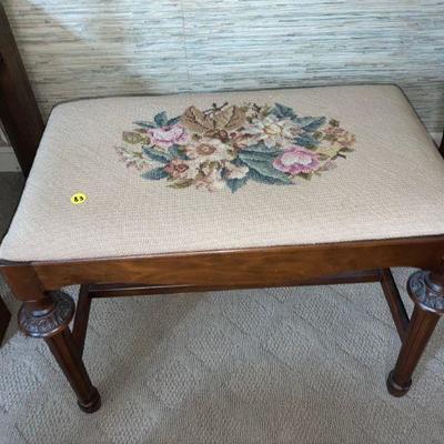 Lot B3: Vintage Upholstered Bench