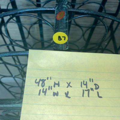 Lot B7: Green Wine Rack Cabinet