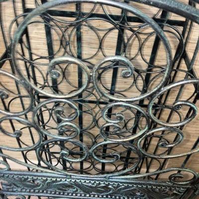 Lot B7: Green Wine Rack Cabinet