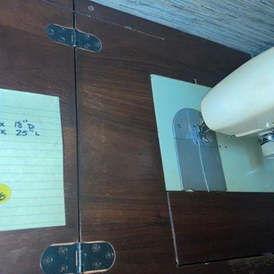 Lot B10: Vintage Sears Kenmore Sewing Machine Table & Chair