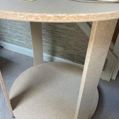 Lot B12: Simple two tiered particle table