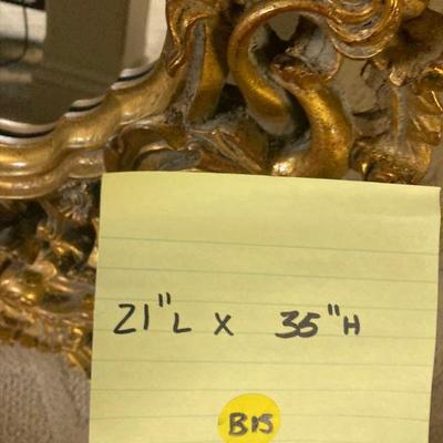 Lot B15: Ornate Wall Mirror