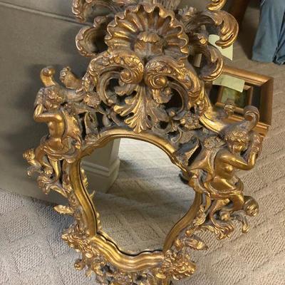 Lot B15: Ornate Wall Mirror
