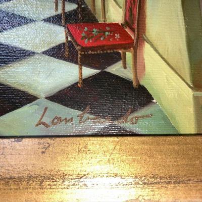Lot B18: Signed Painting on canvas Artwork