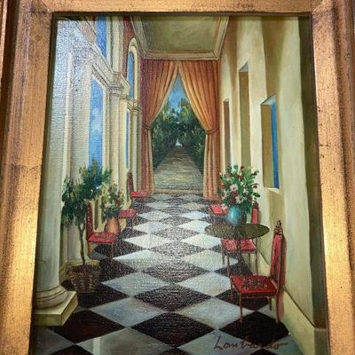 Lot B18: Signed Painting on canvas Artwork