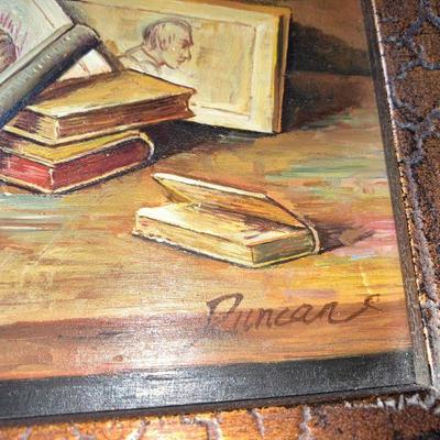 Lot B19: Signed Painting on canvas Artwork