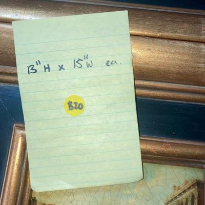 Lot B20: Pair of Signed Paintings on canvas Artwork