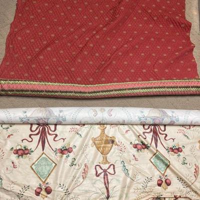 Lot B40: Bolts of fabric/cloth