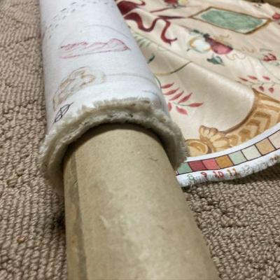 Lot B40: Bolts of fabric/cloth