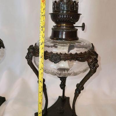 G1: Ornate Oil Lamps @ 2ft Tall