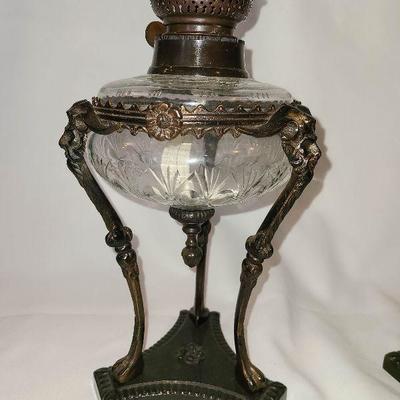 G1: Ornate Oil Lamps @ 2ft Tall