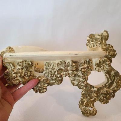 G2: Chalkware Floral Shelves