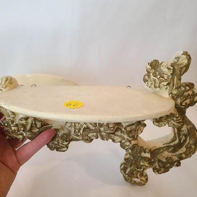 G2: Chalkware Floral Shelves