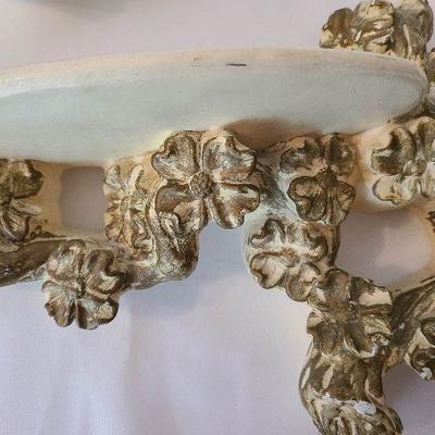 G2: Chalkware Floral Shelves