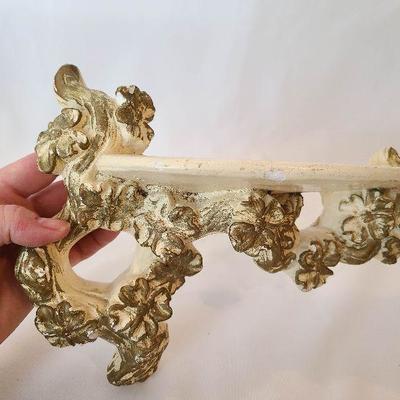 G2: Chalkware Floral Shelves