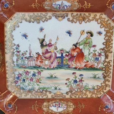 G6: Brass Handled Serving Tray/ Decor