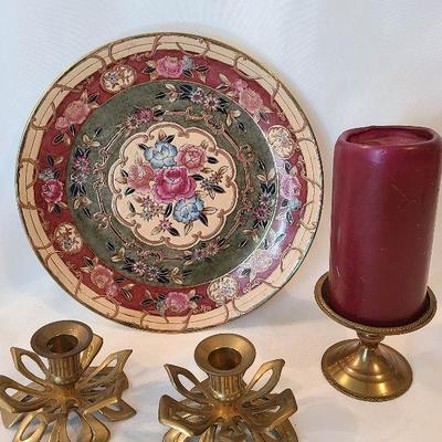 G7: Home Decor Brass Candlesticks