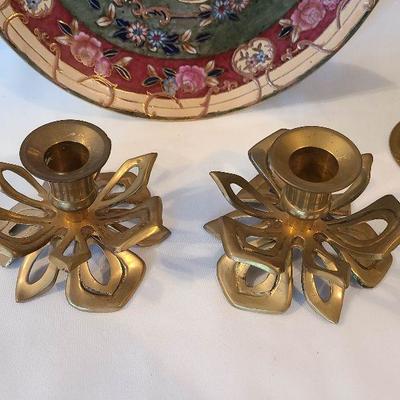 G7: Home Decor Brass Candlesticks