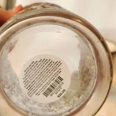 G8: Crackle Mercury Glass Candle Holders