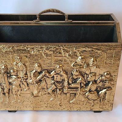 G13: Gold Foil Magazine Rack