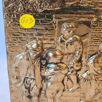 G13: Gold Foil Magazine Rack