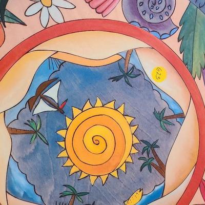 G23: Large Lazy Susan Artist Signed