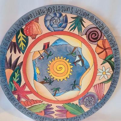 G23: Large Lazy Susan Artist Signed
