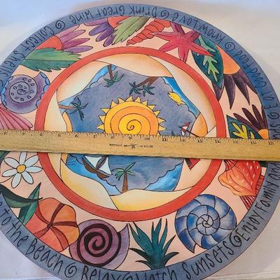 G23: Large Lazy Susan Artist Signed