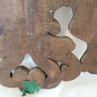 G57: Large Wood Carved Coat of Arms and Swords