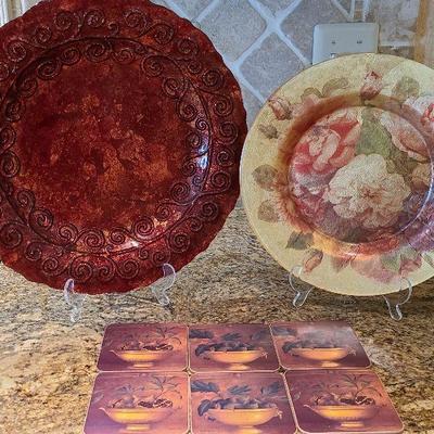 K1: Large Decorative Plates/Coasters