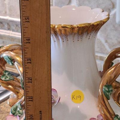 K19: Beautiful handled Floral Vase