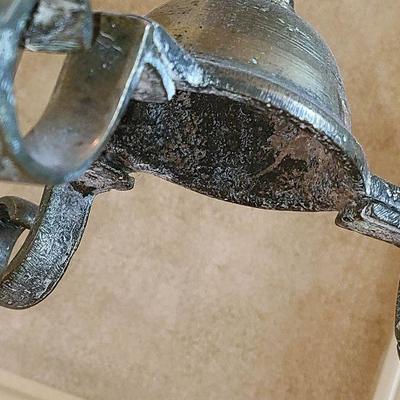 K21: Large Brass Inlaid Samovar Tea kettle On Floor Stand