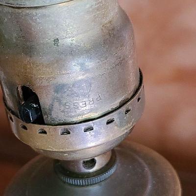 K23: Antique Porcelain/Wood Painted Lamps