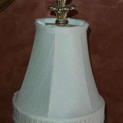K23: Antique Porcelain/Wood Painted Lamps