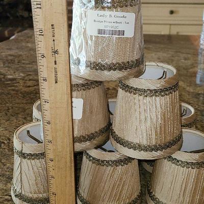 K56: Custom Taupe Chandelier Shades