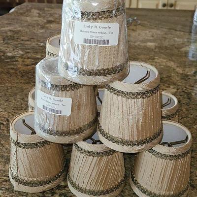 K56: Custom Taupe Chandelier Shades