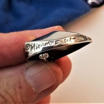 Lot #119  Vintage Mignon Faget Sterling Brooch - HEART