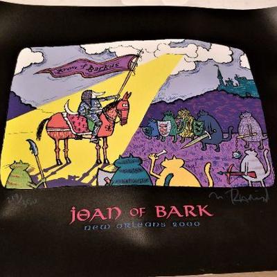 Lot #120  Krewe of BARKUS - Joan of Bark poster - 2000