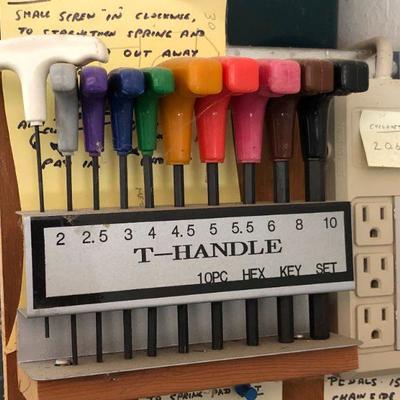 Assorted Bike Tools incl Wrenches T-Handles and More