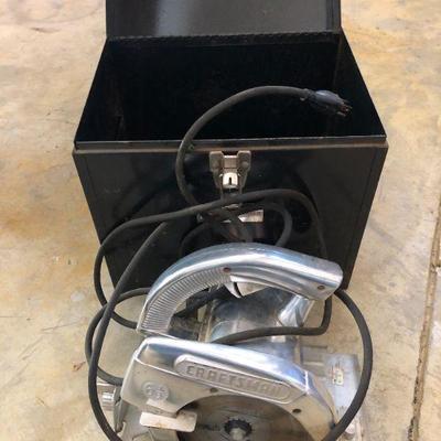 Craftsman Industrial Rated 6.5 Inch Electric Hand Saw in Original Case