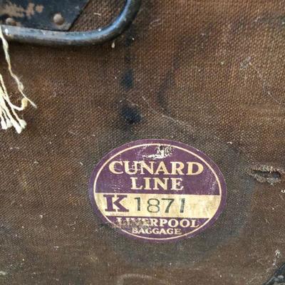 Antique Quality Steamer Trunk with Metal Details