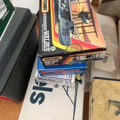 Massive Lot of Toy and Model Airplane Sets/Kits Plans Tools Motors and More!