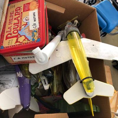 Massive Lot of Toy and Model Airplane Sets/Kits Plans Tools Motors and More!