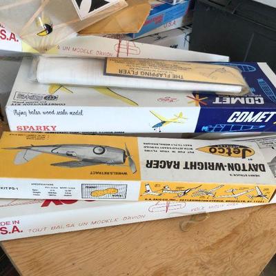 Massive Lot of Toy and Model Airplane Sets/Kits Plans Tools Motors and More!