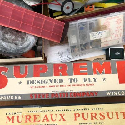 Massive Lot of Toy and Model Airplane Sets/Kits Plans Tools Motors and More!