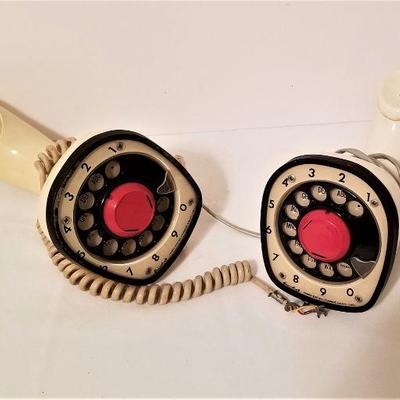 Lot #124  Pair of Vintage Upright Dial Ericofon telephones
