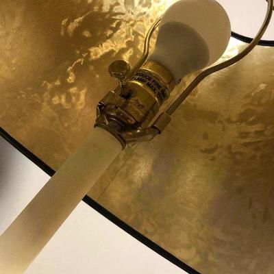 #8 Brass Lamp Black Shade