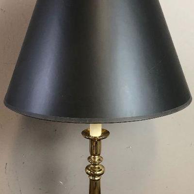 #8 Brass Lamp Black Shade