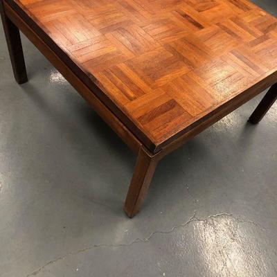 #41 Square Parquet End Table (HINT Matches Coffee Table)