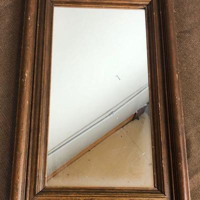 #78 Small Walnut Framed mirror 